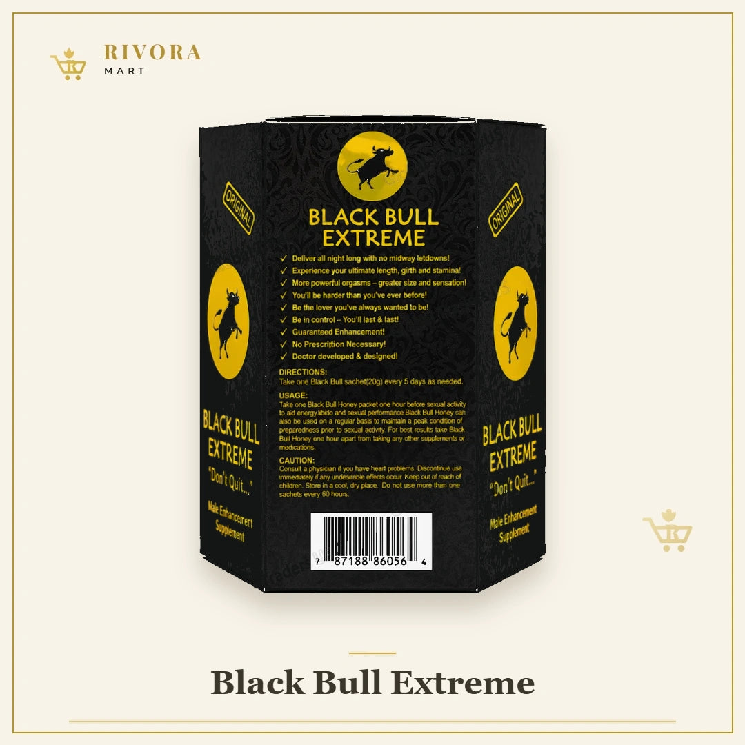 Black Bull Extreme Honey – Premium Honey Sachets | 24 Pack