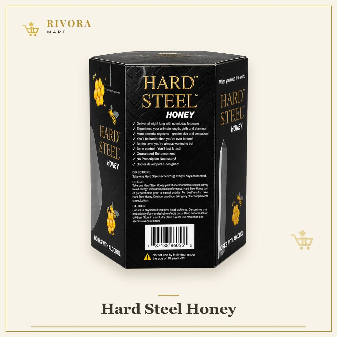 Hard Steel Honey – Premium Honey Sachets | 24 Single-Serve Packs